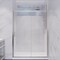 Anzzi 48 in. x 72 in. H Sliding Framed Shower Door in Brushed Nickel w/ Tsunami Guard Tempered Glass SD-AZ052-01BN - alternate 1